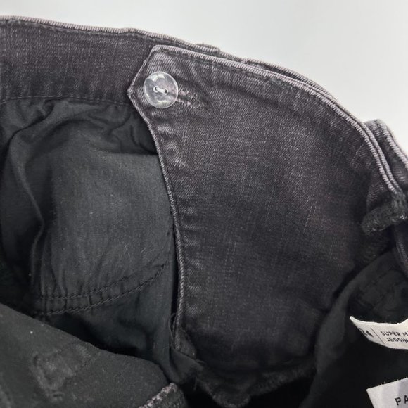 PacSun Size 24 Jeans Super High Rise Jeggings Lace Up Washed Black Stretch - Picture 7 of 9